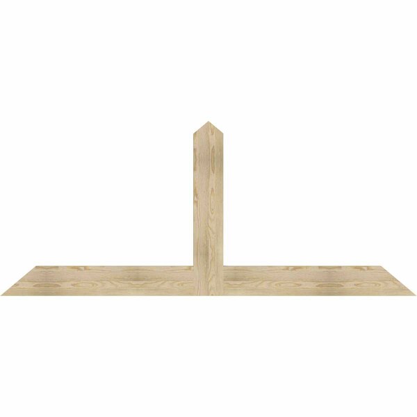 Ekena Millwork Portland Rough Sawn Timber Gable Bracket, Douglas Fir, 84"W x 35"H x 2"D x 6"F, 10/12 Pitch GBW084X35X0206POR00RDF - main